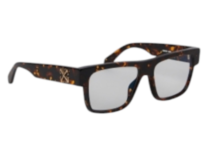 Pre-owned Off-white Offwhite Style 60 Eyeglasses In Havana Blue Light Block (oerj060s24pla0016000/fr)