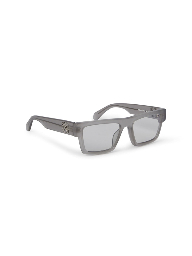 Pre-owned Off-white Offwhite Style 61 Eyeglasses In Grey/clear Lens (oerj061s24pla0010900/fr)