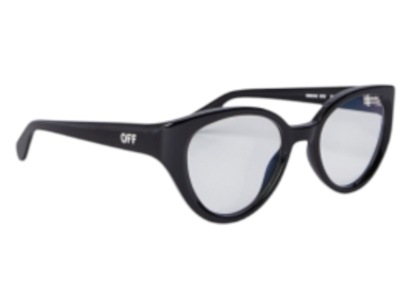 Pre-owned Off-white Offwhite Style 62 Eyeglasses In Black Blue Light Block (oerj062s24pla0011000/fr)