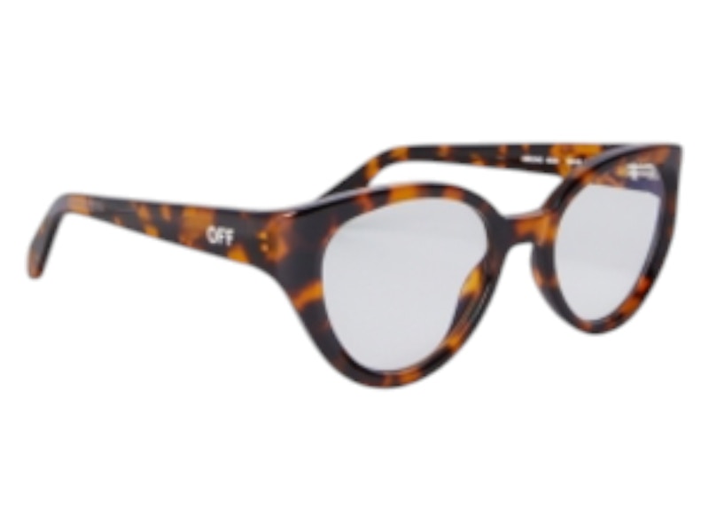 Pre-owned Off-white Offwhite Style 62 Eyeglasses In Havana Blue Light Block (oerj062s24pla0016000/fr)