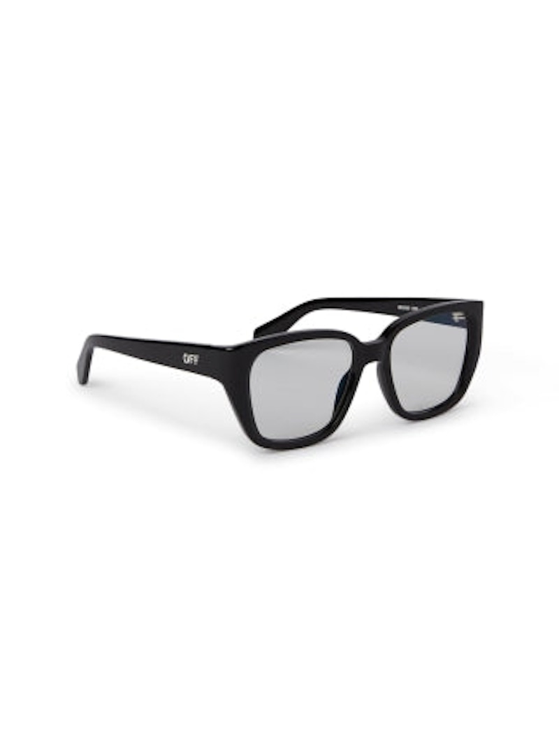 Pre-owned Off-white Offwhite Style 63 Eyeglasses In Black/clear Lens (oerj063s24pla0011000/fr)