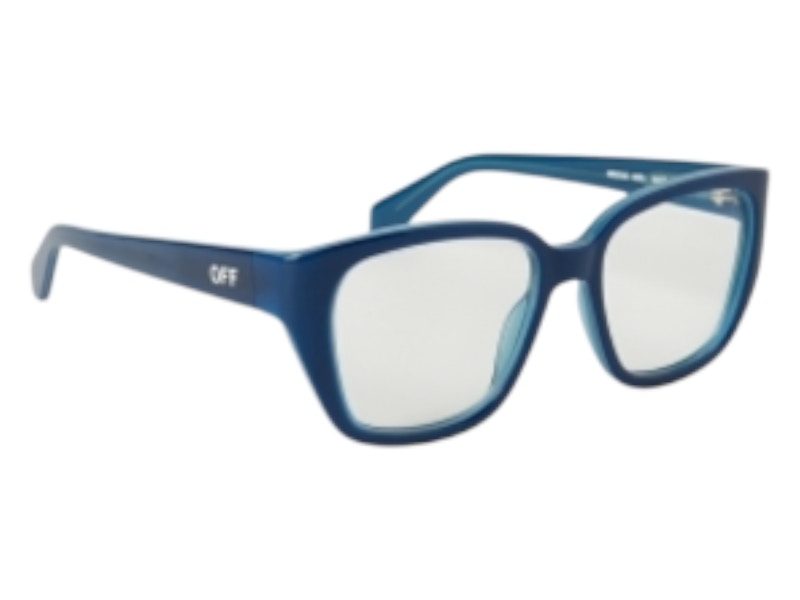 Pre-owned Off-white Offwhite Style 63 Eyeglasses In Blue Blue Light Block (oerj063s24pla0014500/fr)