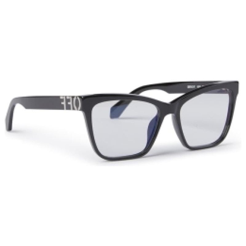 Pre-owned Off-white Offwhite Style 67 Eyeglasses In Black/clear Lens (oerj067s24pla0011000/fr)
