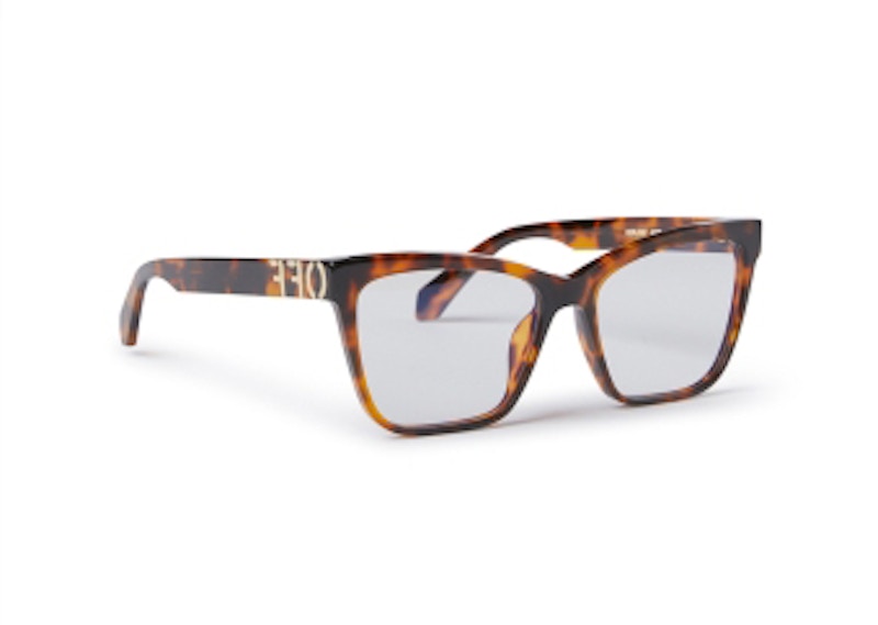 Pre-owned Off-white Offwhite Style 67 Eyeglasses In Havana (oerj067s24pla0016000) In Brown