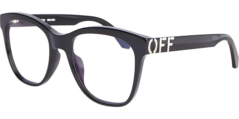 Pre-owned Off-white Offwhite Style 69 Eyeglasses In Black/clear Lens (oerj069s24pla0011000/fr)
