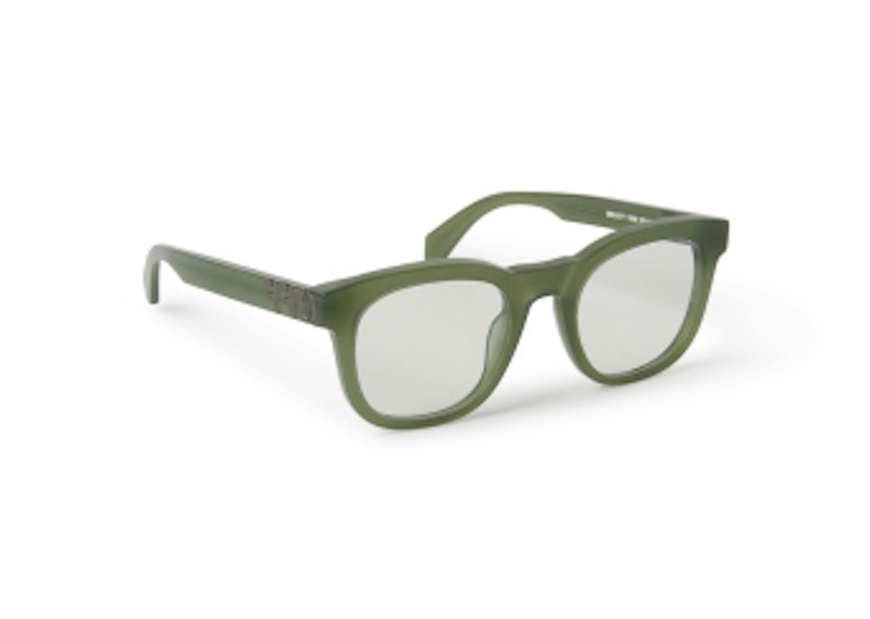 Pre-owned Off-white Offwhite Style 71 Eyeglasses In Olive Green (oerj071s24pla0015900)