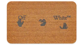 OFF-WHITE Swimming Man Logo Doormat Brown