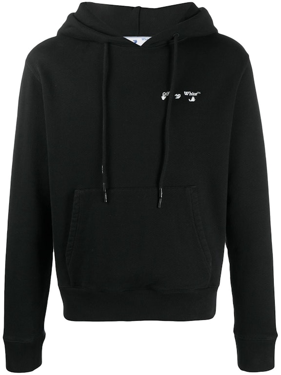 Pre-owned Off-white Swimming Man Logo Hoodie Black