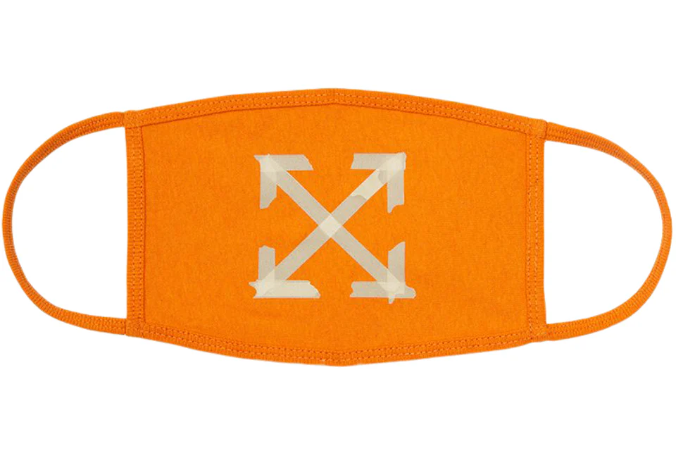OFF-WHITE Tape Arrows Face Mask Orange/Beige