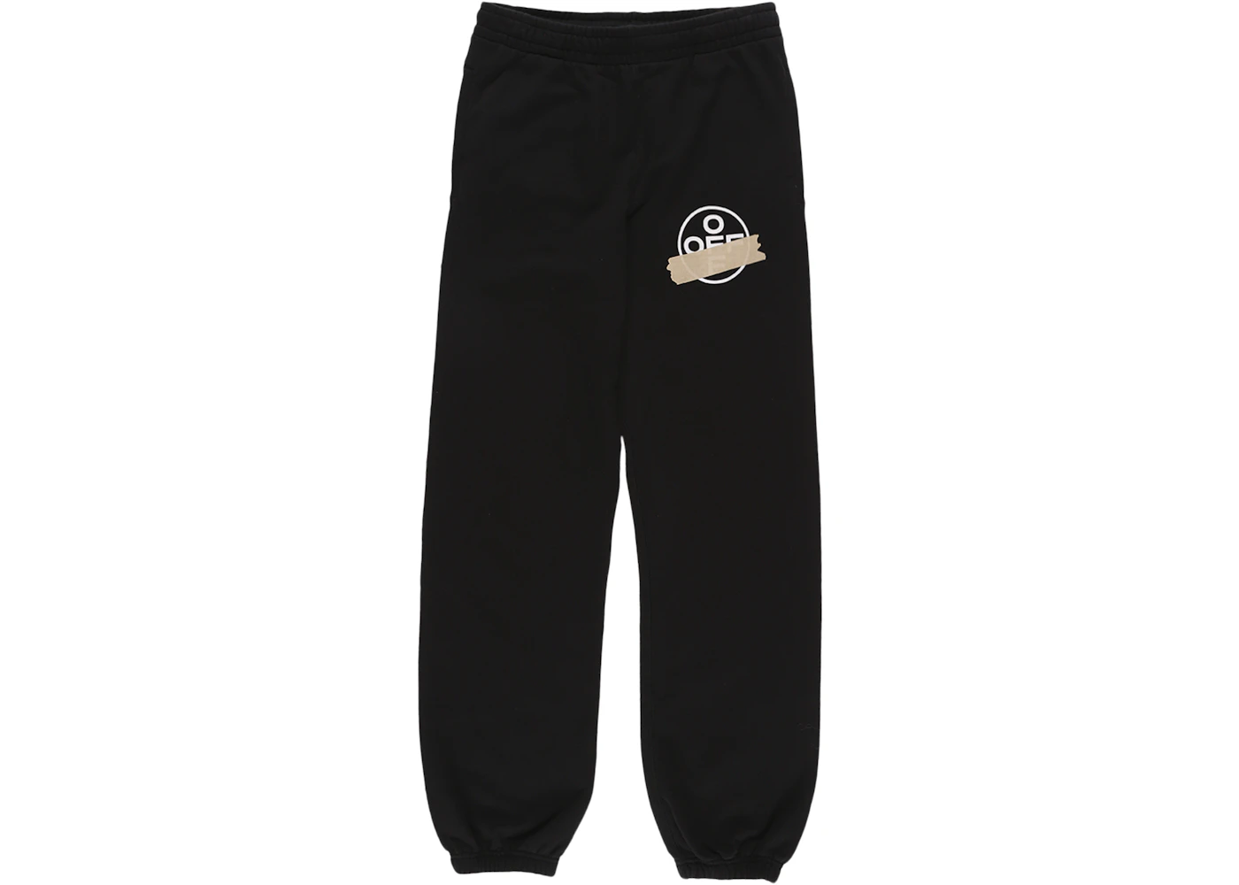 OFF WHITE Tape Arrows Long Sweatpants Black Beige Men s SS20 US