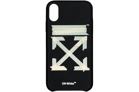 OFF-WHITE Tape Arrows iPhone XR Case Black/Beige SS20 US