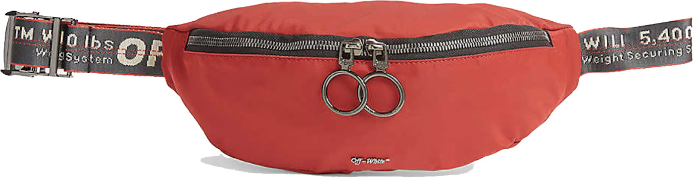 OFF-WHITE Tape Belt Bag Red in Nylon with Silver-tone - US