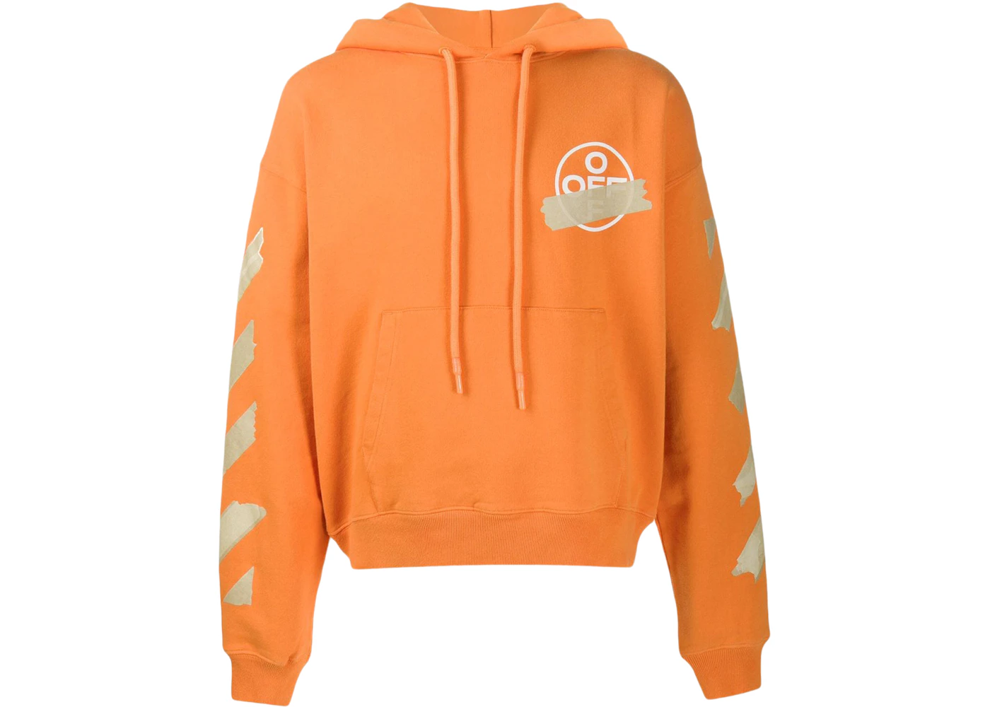 OFF-WHITE Tape Diag Arrows Hoodie Orange/Beige Men's SS20 US
