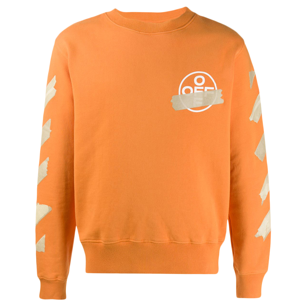 OFF-WHITE Tape Diag Arrows Sweatshirt Orange/Beige Men's - SS20 - US