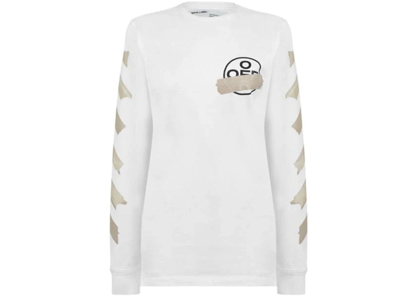 OFF WHITE Tape Longsleeve T Shirt White Men s US