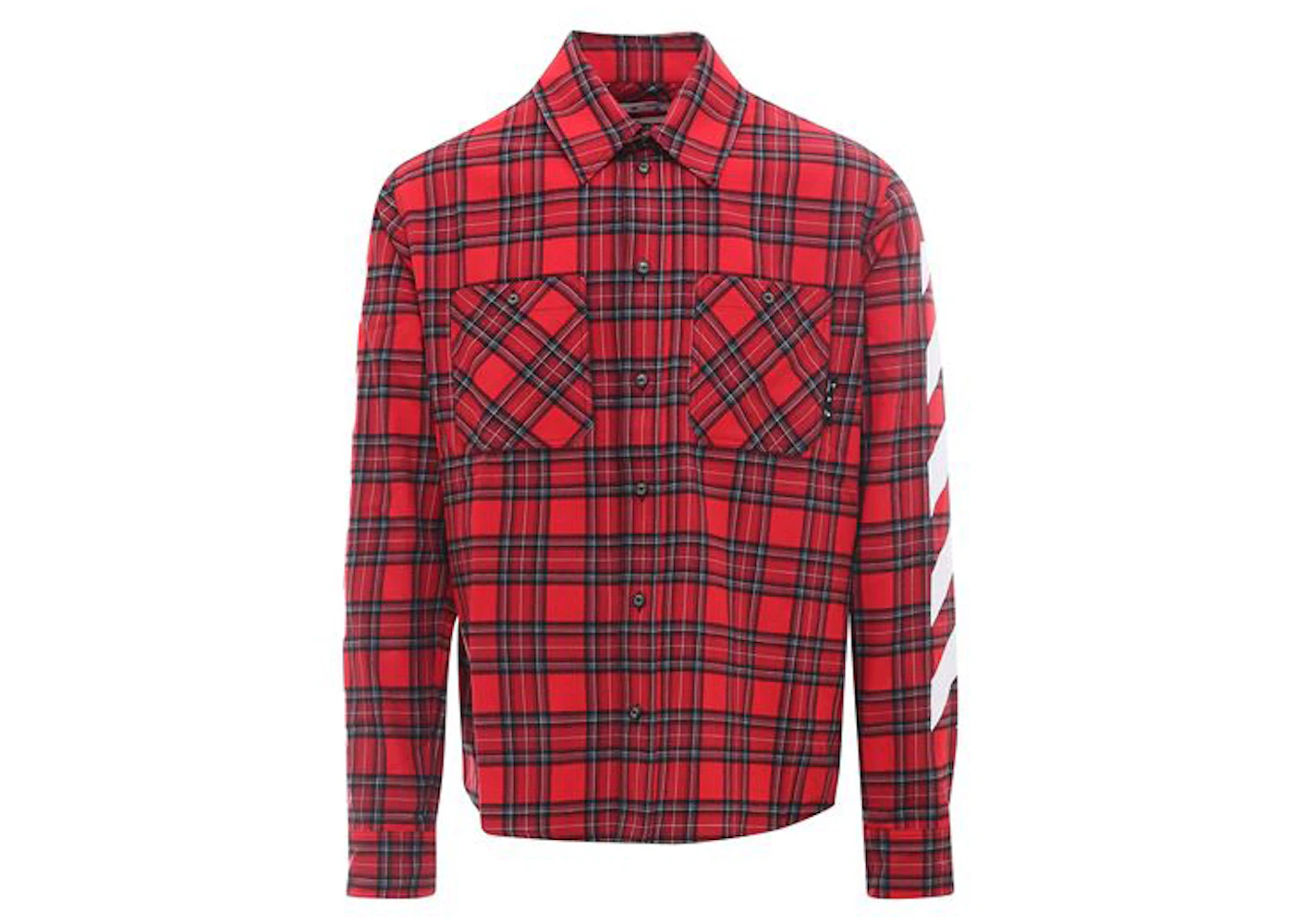 OFF-WHITE Tartan Diagonal Shirt Red Men's FW20 US1