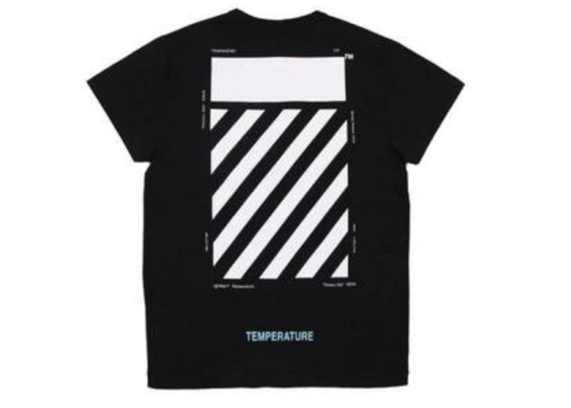 Off white diag 2025 temperature t shirt