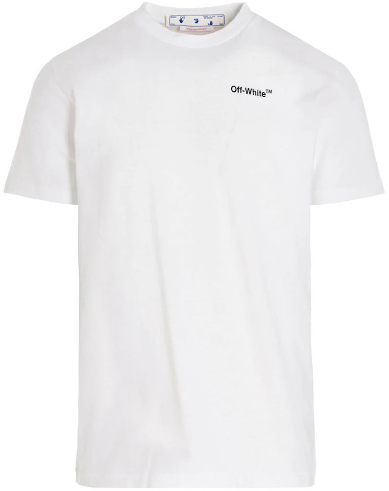 OFF-WHITE Text Logo Caravaggio Saint Jerome Writing Arrows Slim Fit T-Shirt  White/Black Men\'s - SS22 - US