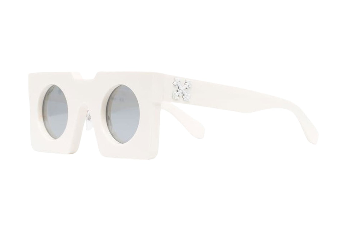 Pre-owned Off-white The Pantheon Square Frame Sunglasses Bone White