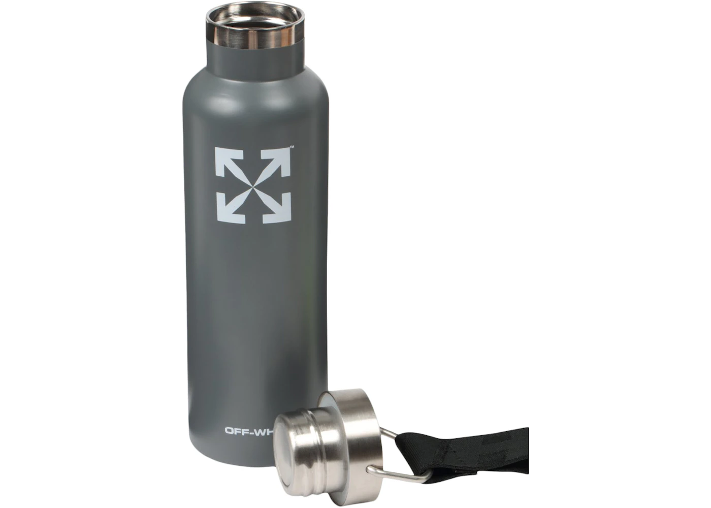 Off White Thermos Water Bottle Silver Ss Off White Thermos Water Bottle Silver Ss