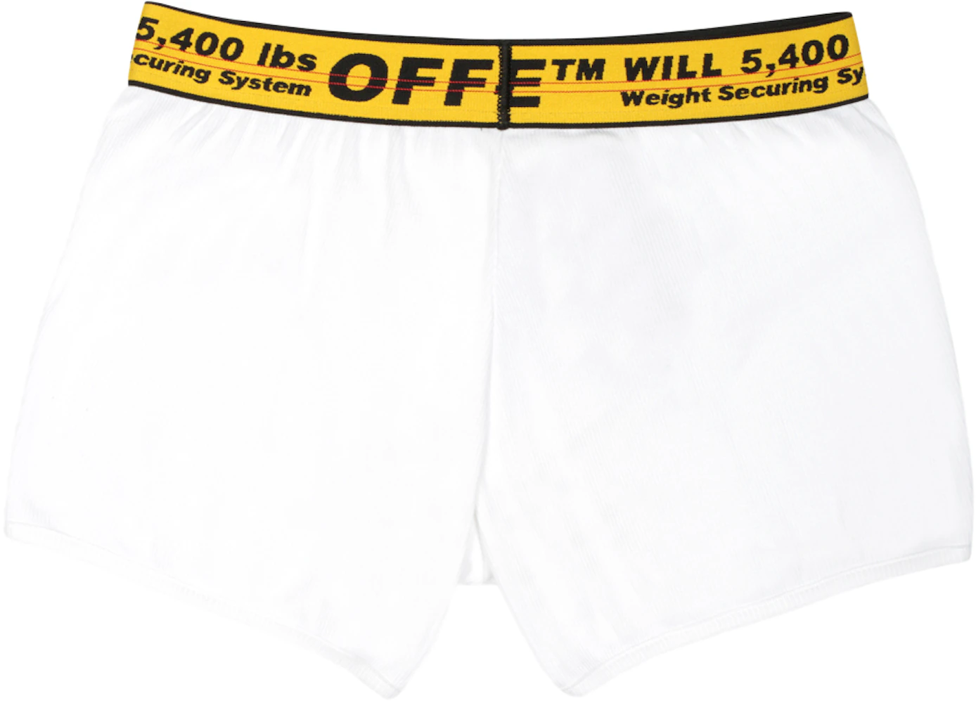 Off-white Logo-jacquard Cotton-blend Boxer Briefs In White