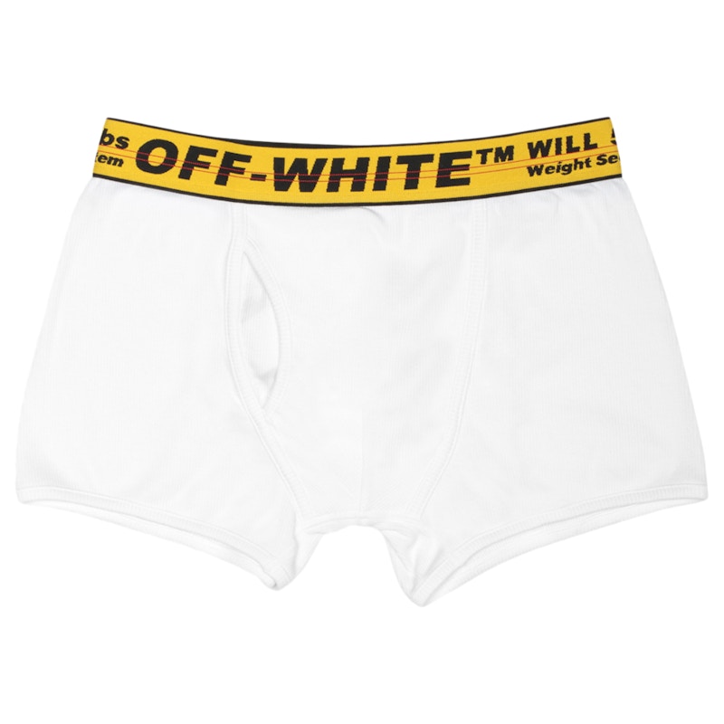 OFF-WHITE Three Pack Stretch Cotton Boxer Briefs (SS19) White