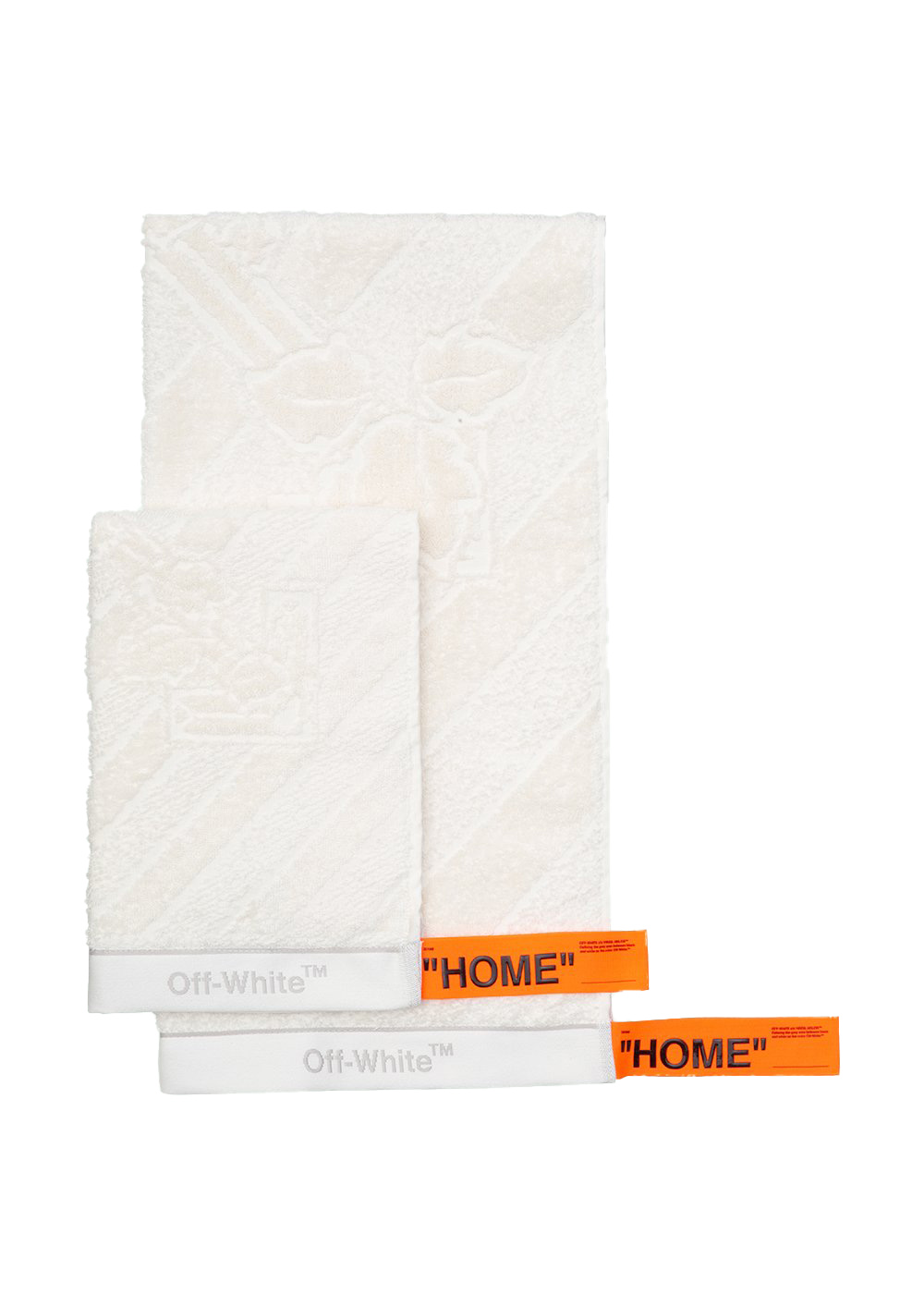 OFF-WHITE Towel Set White/Ice Grey - US
