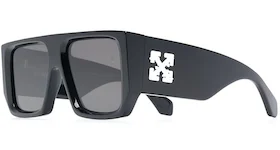 OFF-WHITE Tropez Rectangular Frame Sunglasses Black/White (OMRI013S21PLA0011001)