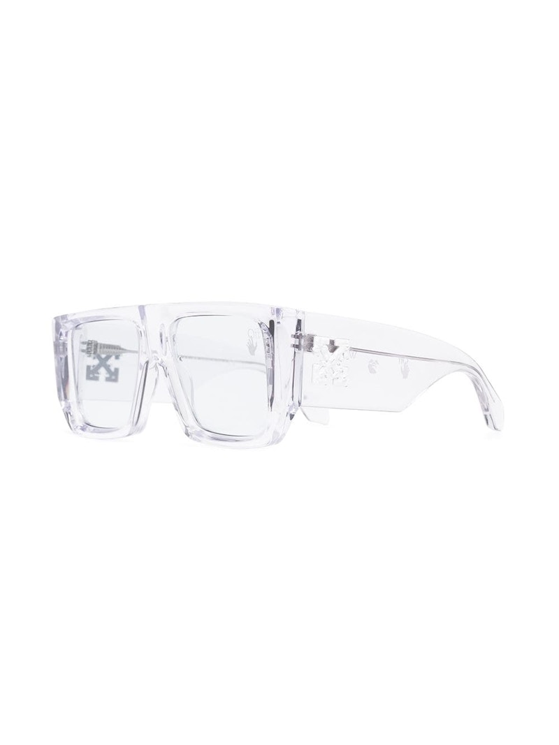 Transparent white clearance sunglasses