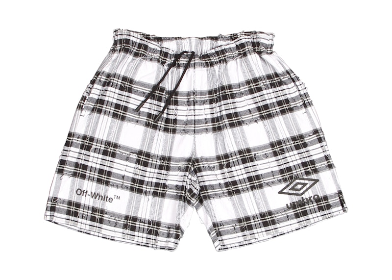 OFF WHITE Umbro Check Shorts White Men s SS17 GB