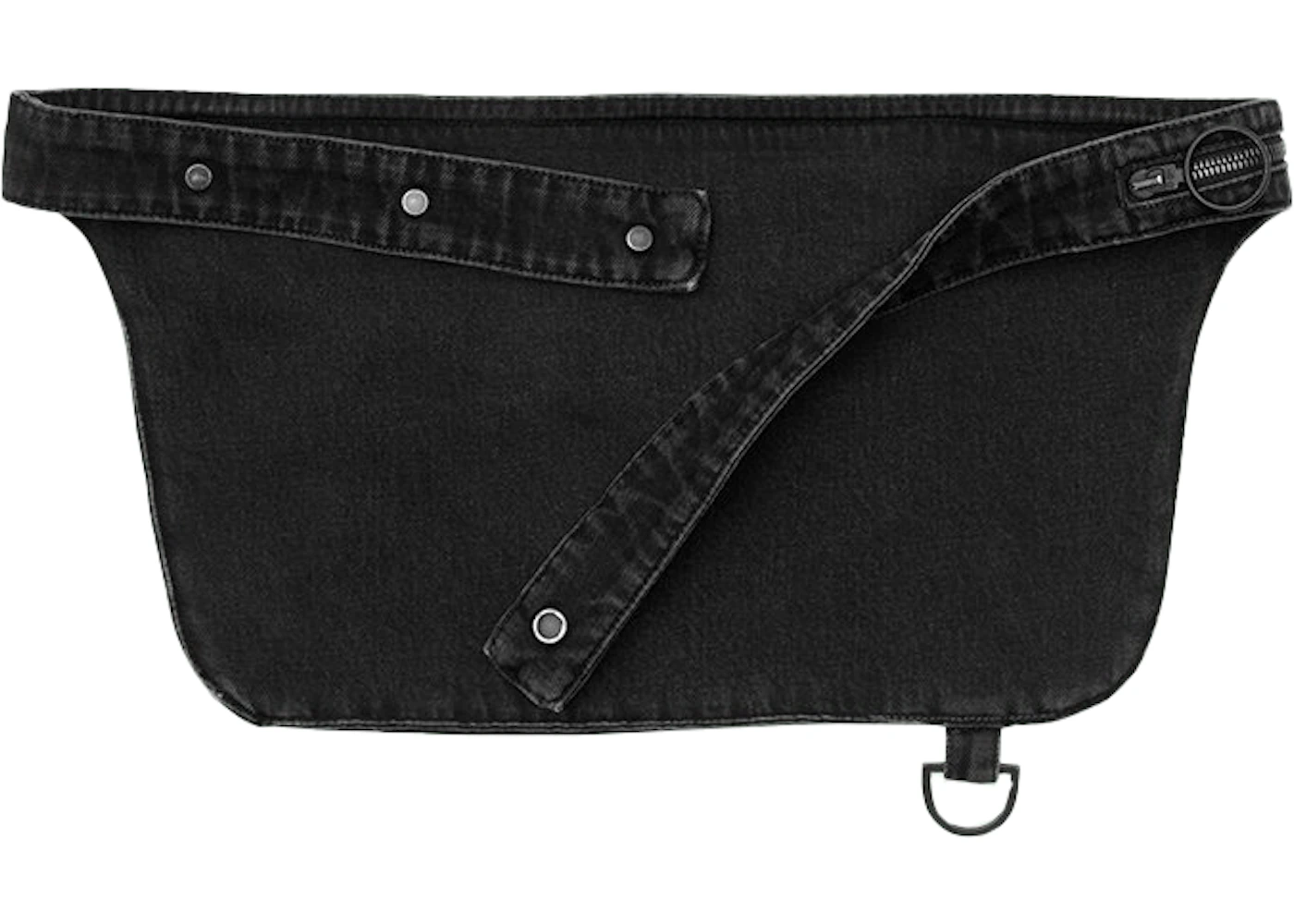 Off white black 2025 denim waist bag