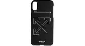 OFF-WHITE Unfinished Arrows iPhone X Case Black/White