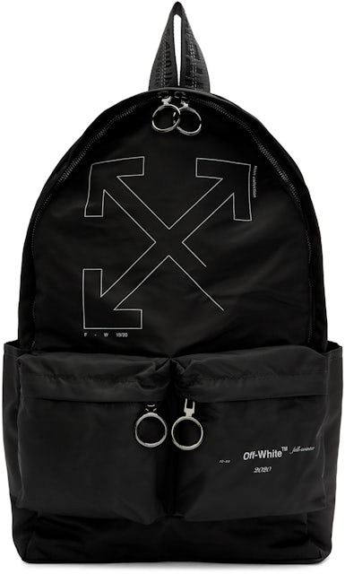 Off-White - Unfinished Logo-Print Shell Backpack - Black Off-White
