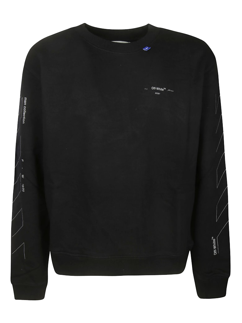 OFF-WHITE Diag Mariana Hooded T-Shirt Black/Multicolor