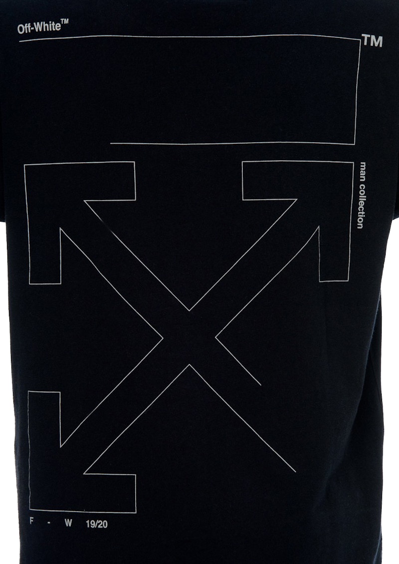 OFF-WHITE Unfinished T-Shirt Black/SIlver Men's - FW19 - US