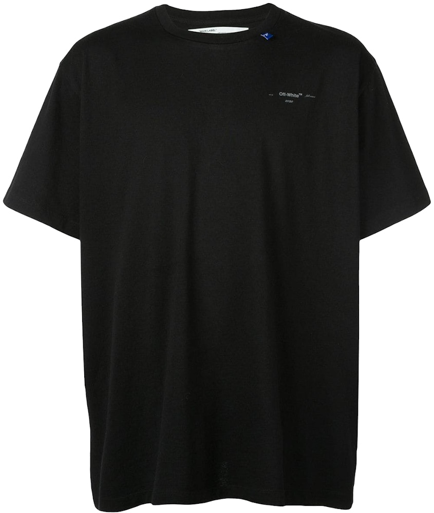 OFF-WHITE Unfinished T-Shirt Black/SIlver - FW19