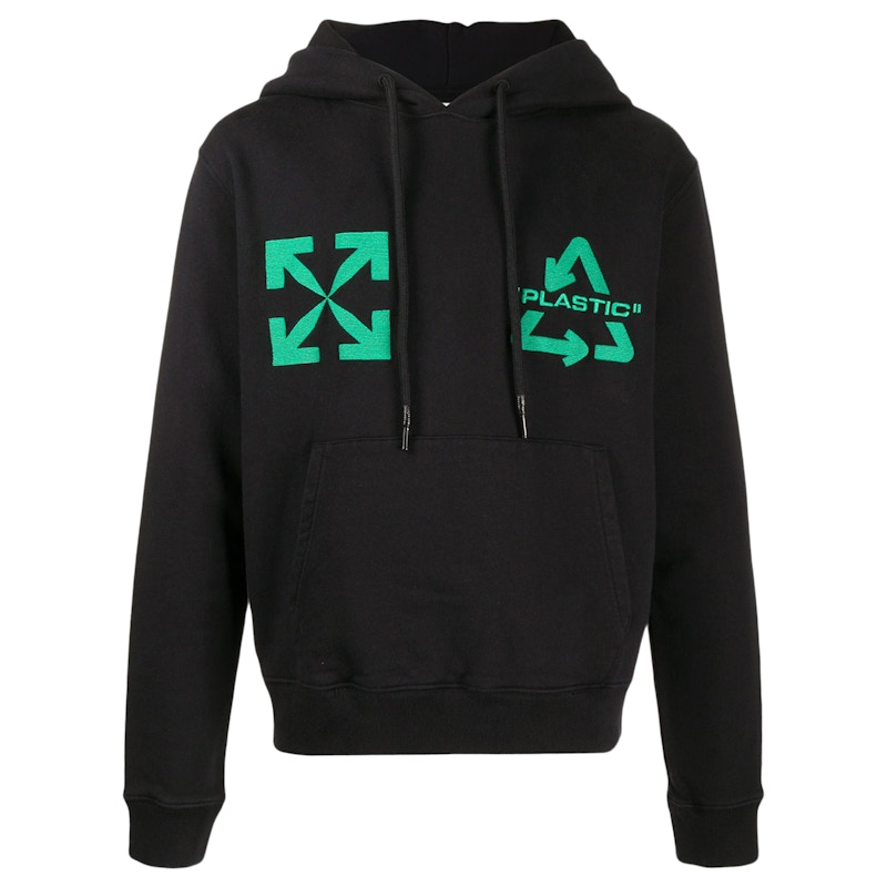 OFF WHITE Universal Key Hoodie Black Mint Green