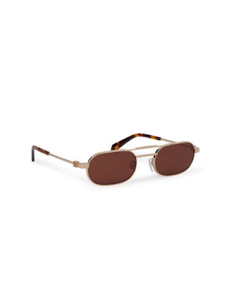 Pre-owned Off-white Offwhite Vaiden Sunglasses In Gold/brown (oeri123s24met0017664/fr)