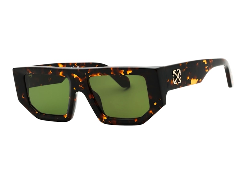 Pre-owned Off-white Offwhite Vancouver Sunglasses In Havana Green (oeri13fc99pla0016055)
