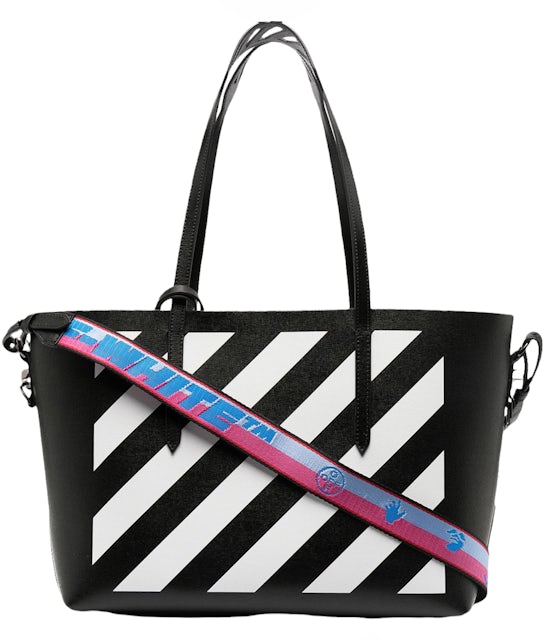 OFF-WHITE Binder Clip Bag Sculpture Black White in Saffiano Leather with  Silver-tone - US
