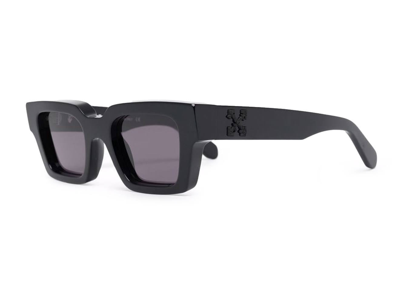 Off-White Virgil Rectangle FRAME Sunglasses Black/Black/Grey (OERI022S22PLA0011007)