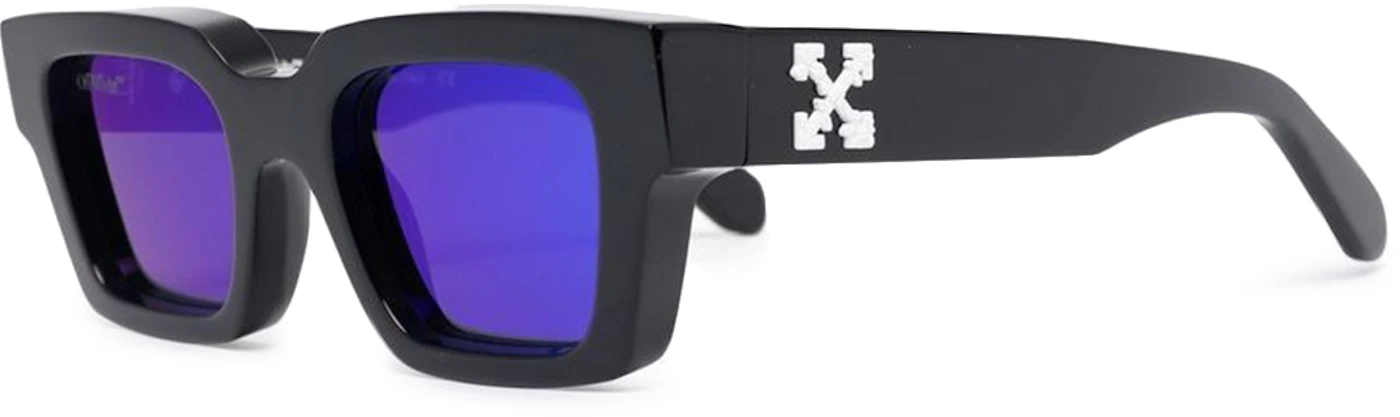 herder Lodge verraad Off-White Virgil Rectangle Frame Sunglasses Black/White/Blue - SS22 - US