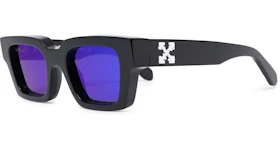 Off-White Virgil Rectangle Frame Sunglasses Black/White/Blue