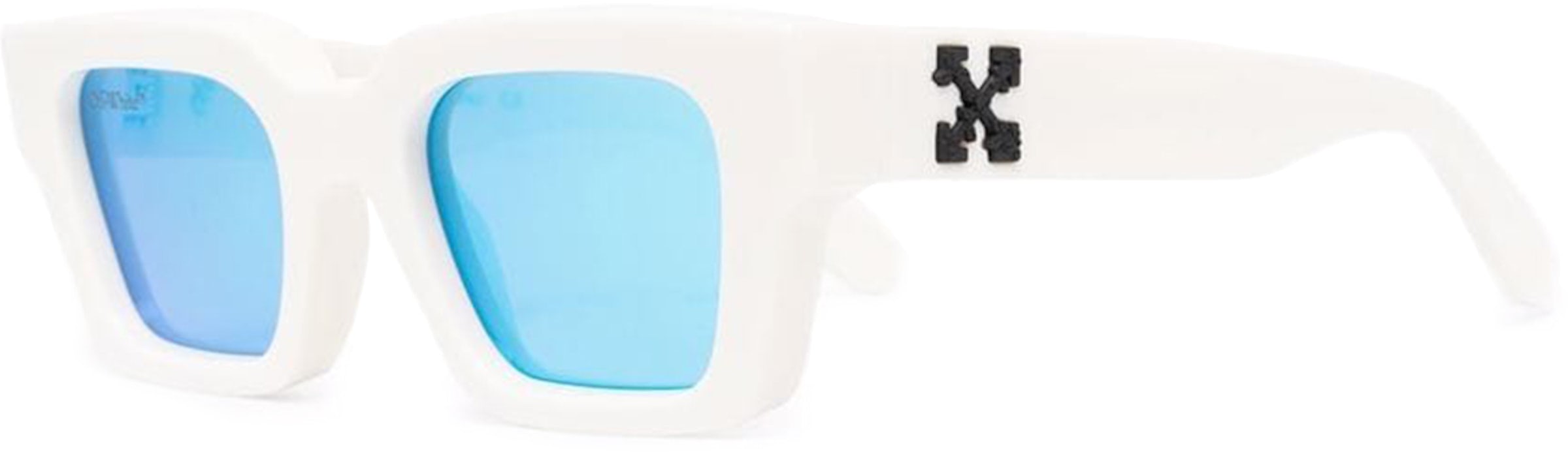 OFF-WHITE Virgil Square Frame Sunglasses Black/Black (OMRI012R21PLA0011010)  Men's - US