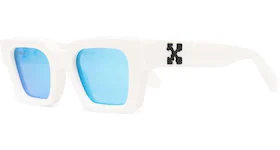OFF-WHITE Virgil Rectangle Frame Sunglasses White/Black/Blue (OERI022S22PLA0010140)