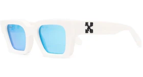 Off-White Virgil Rectangle Frame Sunglasses White/Black/Blue
