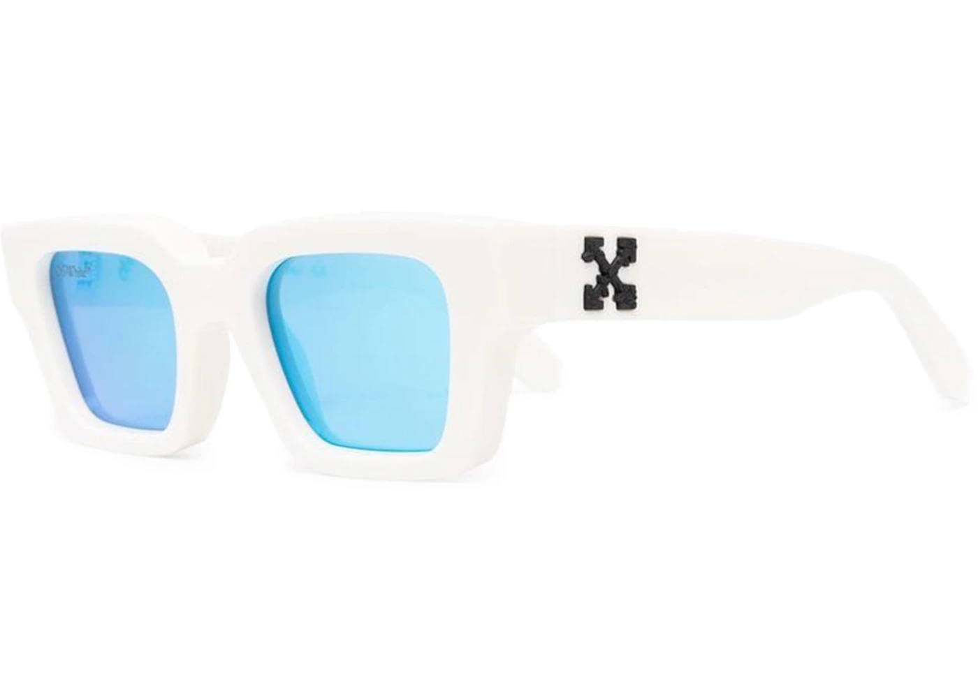 Occhiali da sole OFF-WHITE Virgil Rectangle Frame bianco/nero/blu