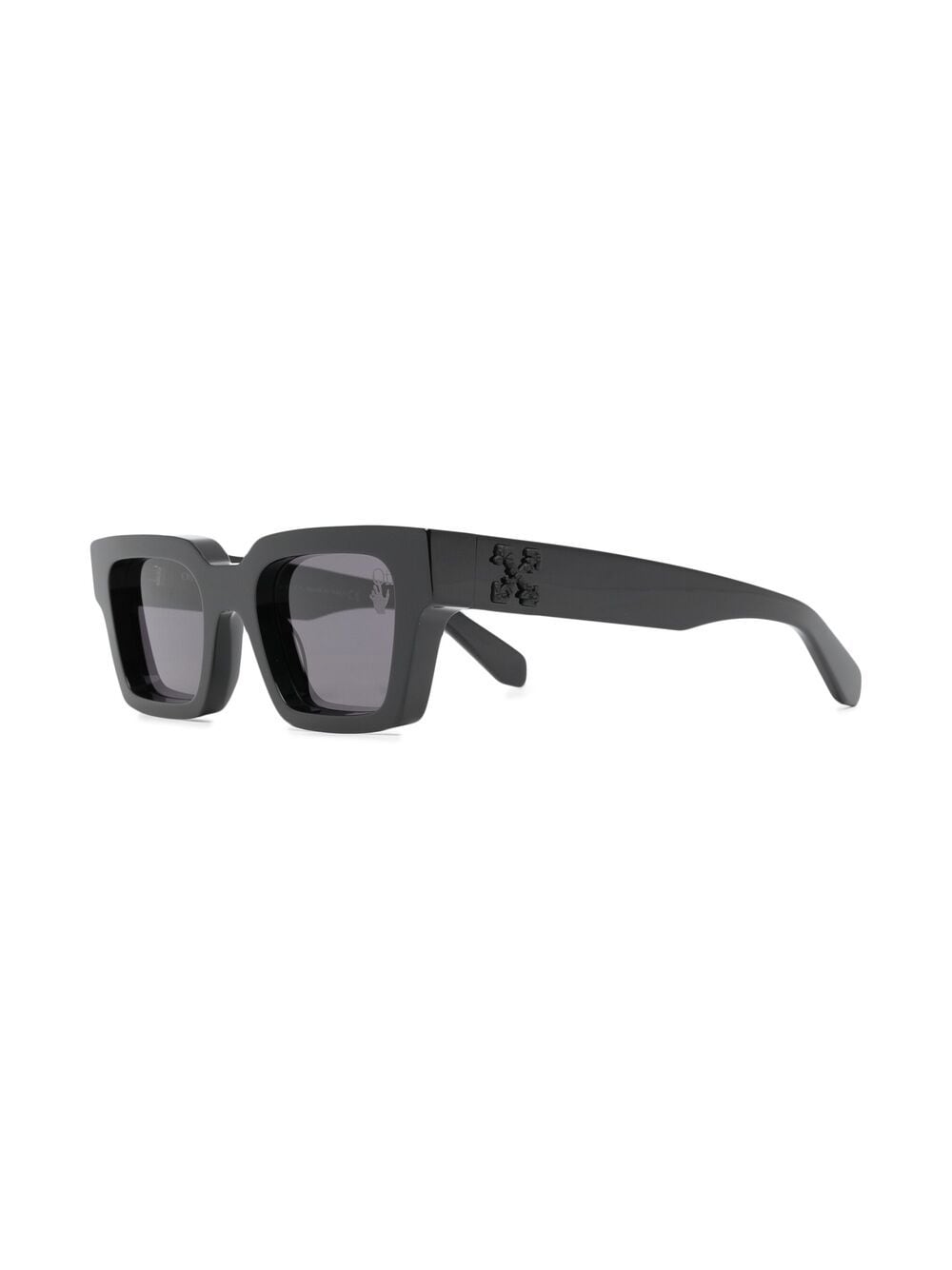 OFF-WHITE Virgil Square Frame Sunglasses Black/Black Men's - US