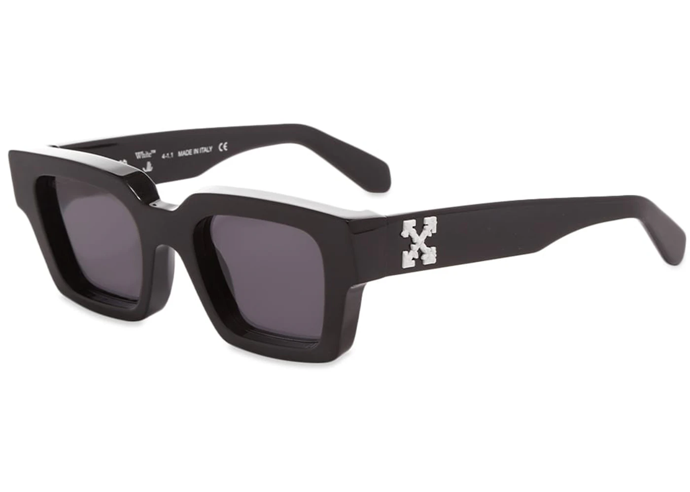 Off-White Virgil Square Frame Sunglasses Black White Grey (FW21)