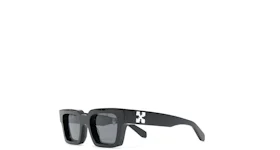 OFF-WHITE Virgil Square Frame Sunglasses Black/White/Grey (OMRI012R21PLA0011001)